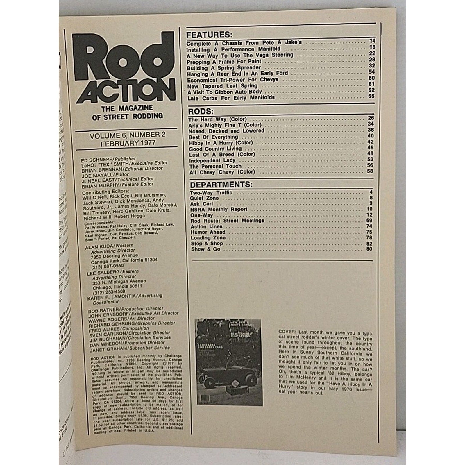 Rod Action Magazine - February 1977 - Volume 6 Number 2