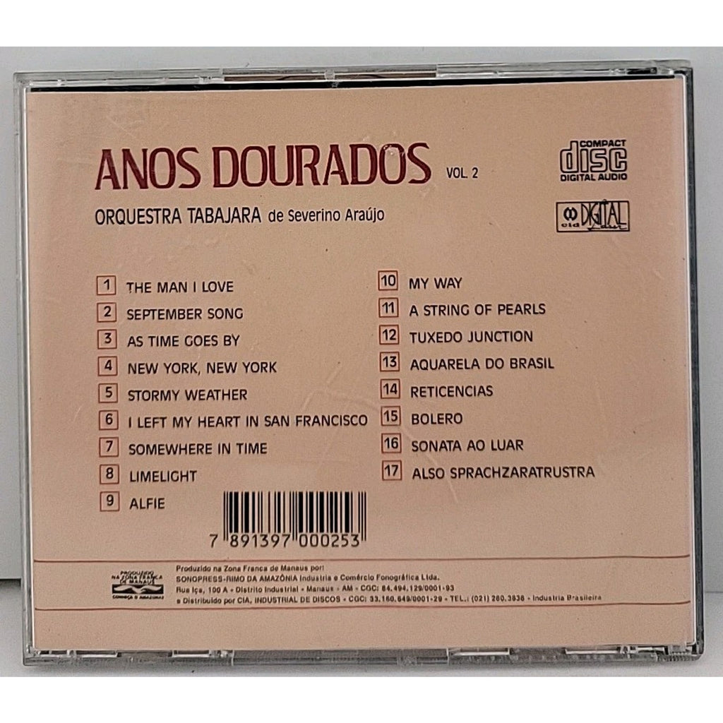 Anos Dourados, Vol. 2 by Orquestra Tabajara (CD, Sep-1998, Cid)