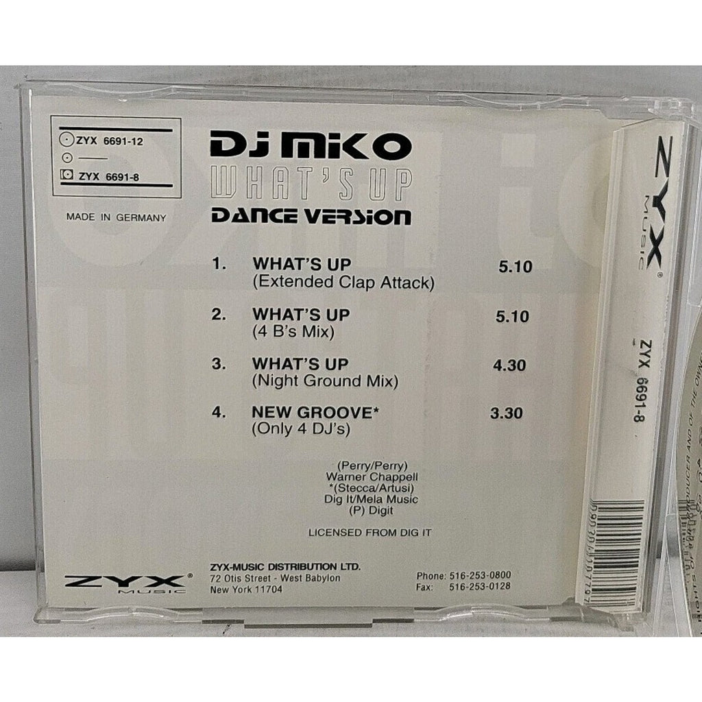 What's Up [Single] by DJ Miko (CD, Oct-2005, ZYX Music)
