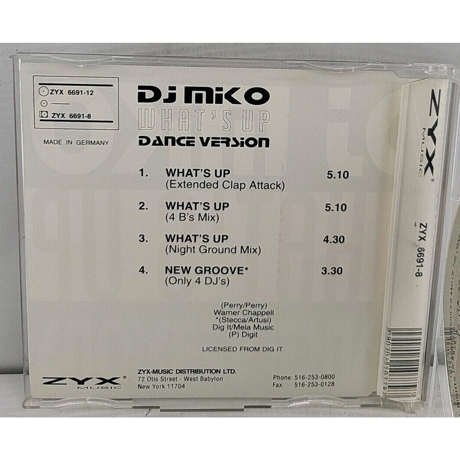 What's Up [Single] by DJ Miko (CD, Oct-2005, ZYX Music)