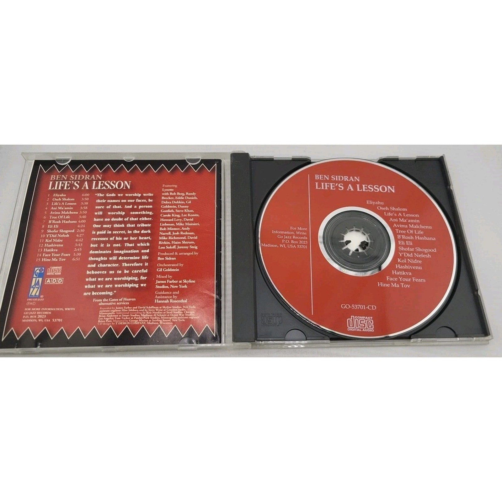 Life's a Lesson by Ben Sidran (CD, 1994)