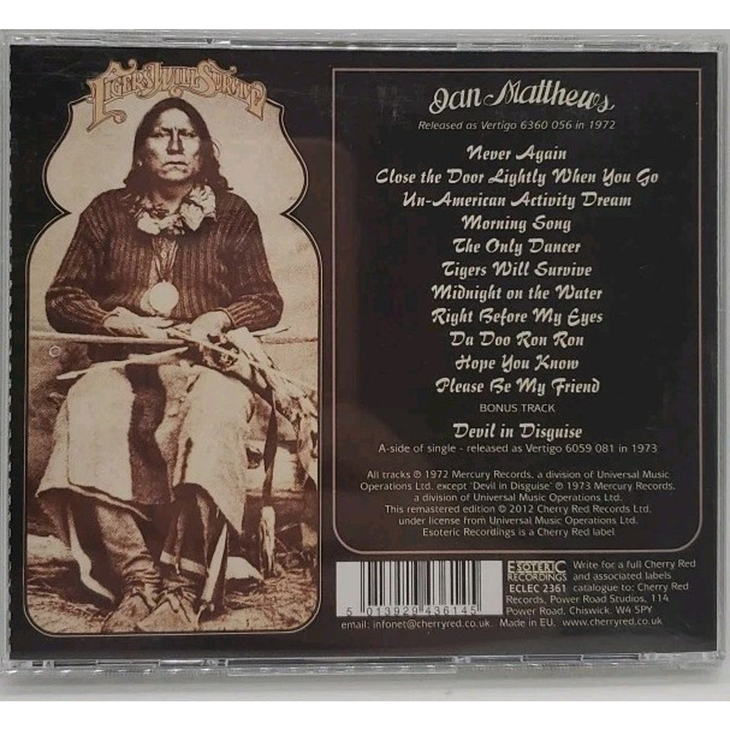 Tigers Will Survive by Ian Matthews (CD, 2012)