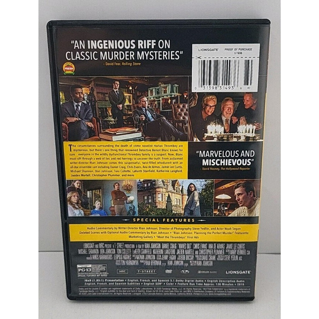 Knives Out (DVD, 2019)
