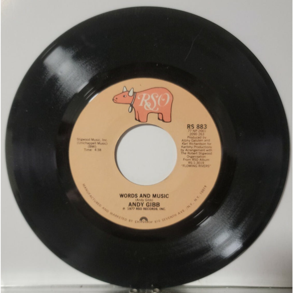 Andy Gibb - (Love Is) Thicker Than Water / Words And Music (Vinyl)