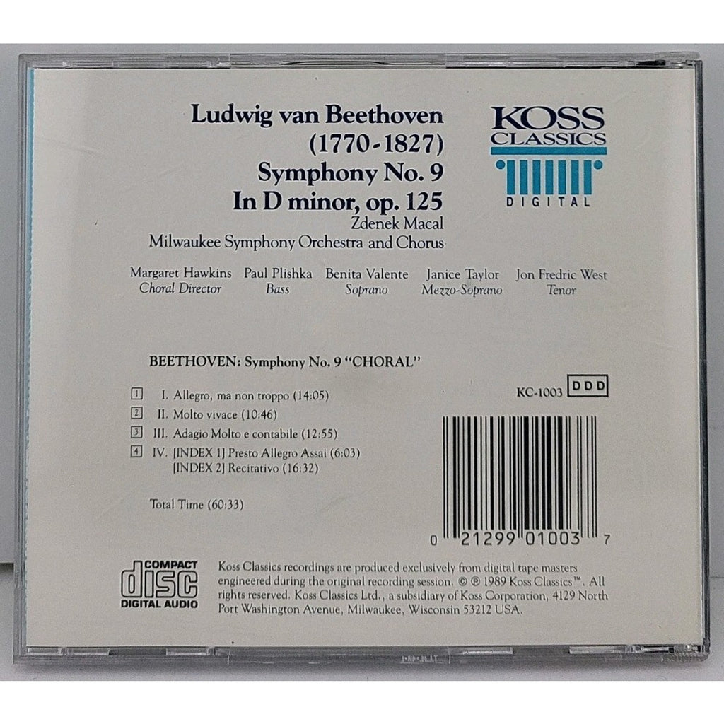 Sym 9 Choral by Ludwig van Beethoven (CD, 2006)