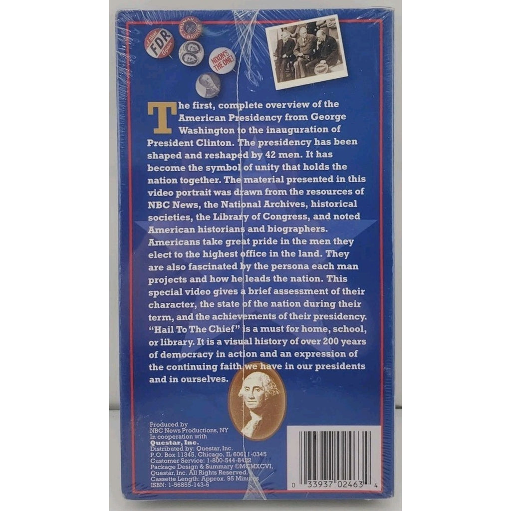 Hail to the Chief (VHS, 1996) *Brand New*