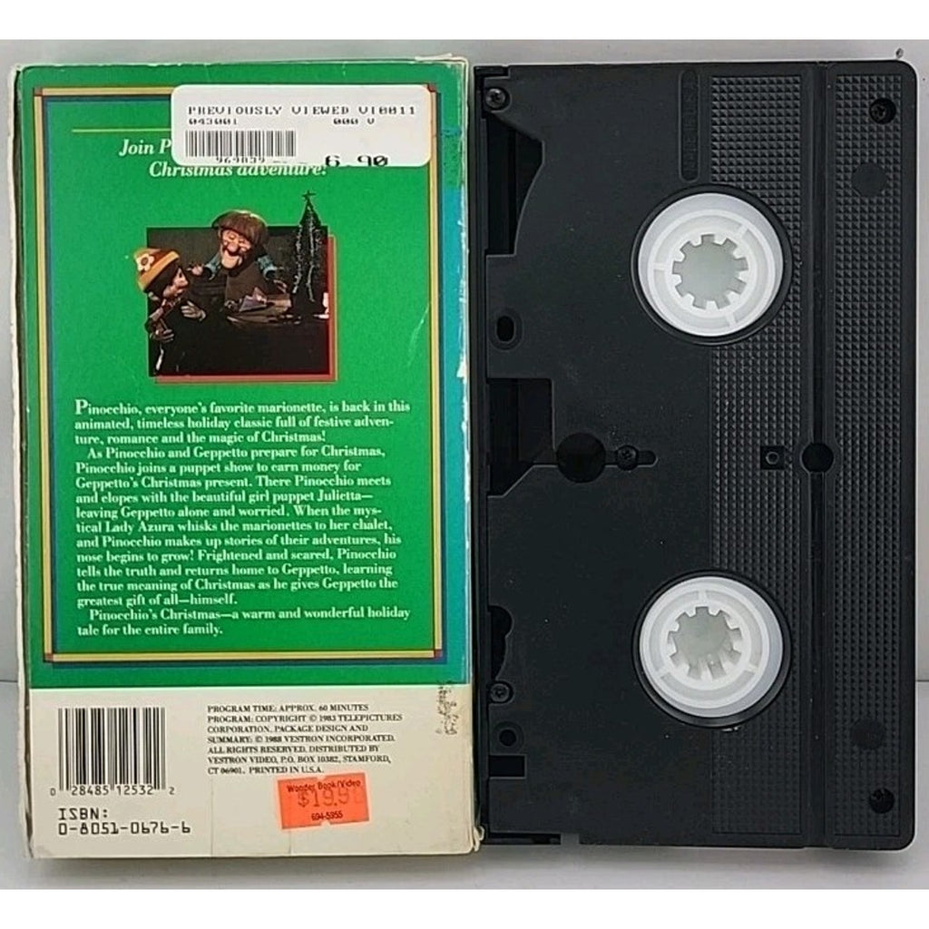 Pinocchios Christmas (VHS, 1992)