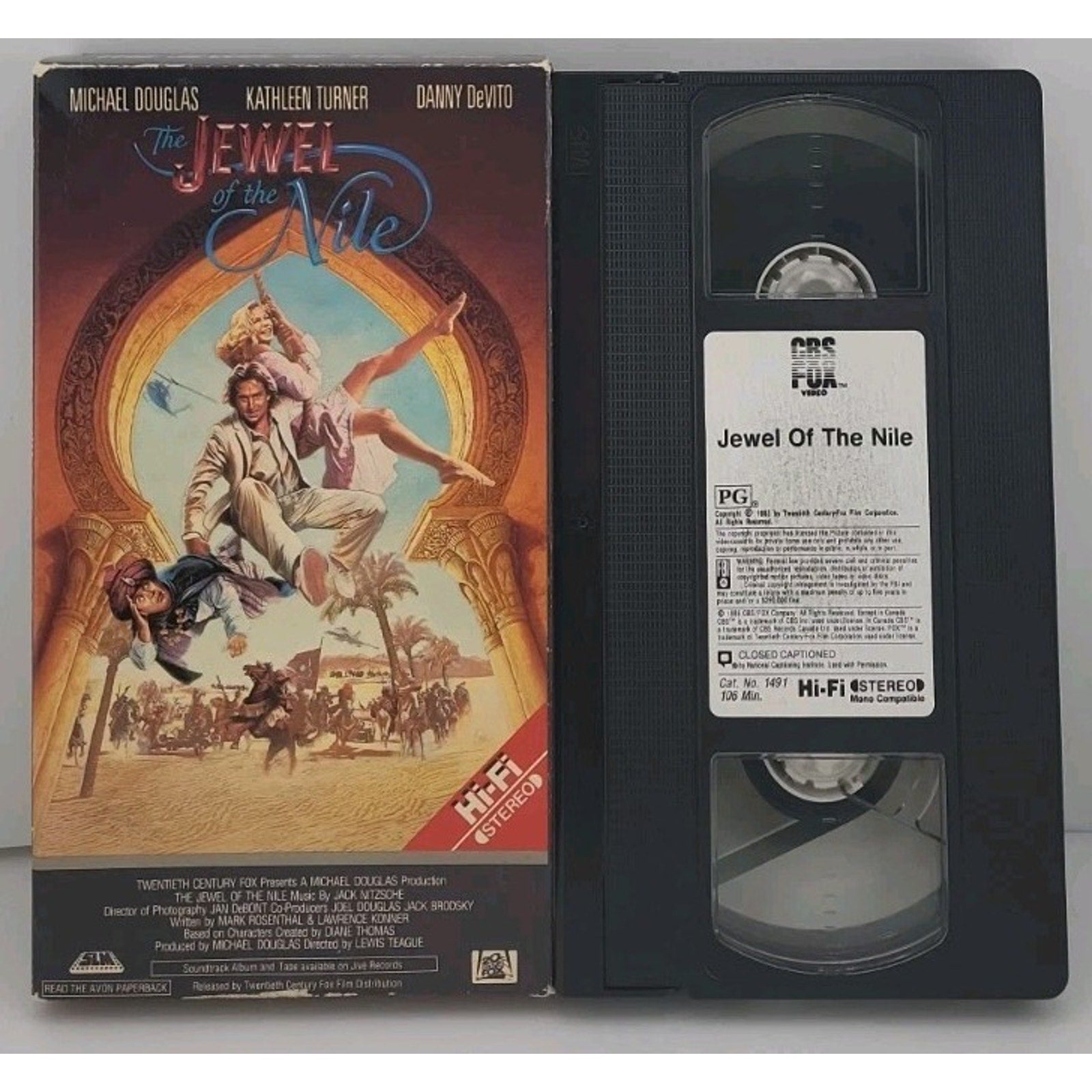 The Jewel of the Nile (VHS, 1997) CBS Fox Hi-Fi