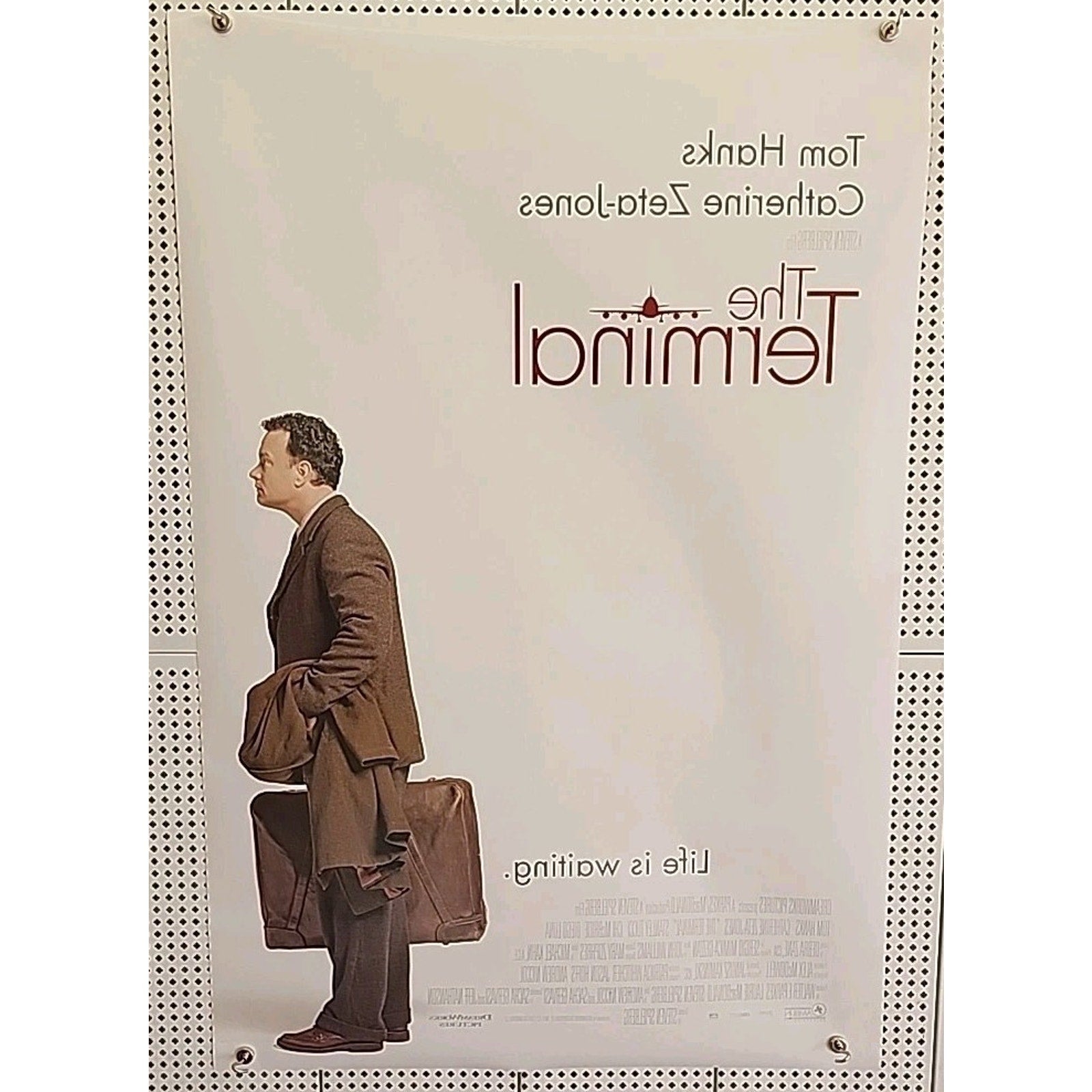 The Terminal Movie Poster 2 Sided Original 27x40 Tom Hanks Steven Spielberg