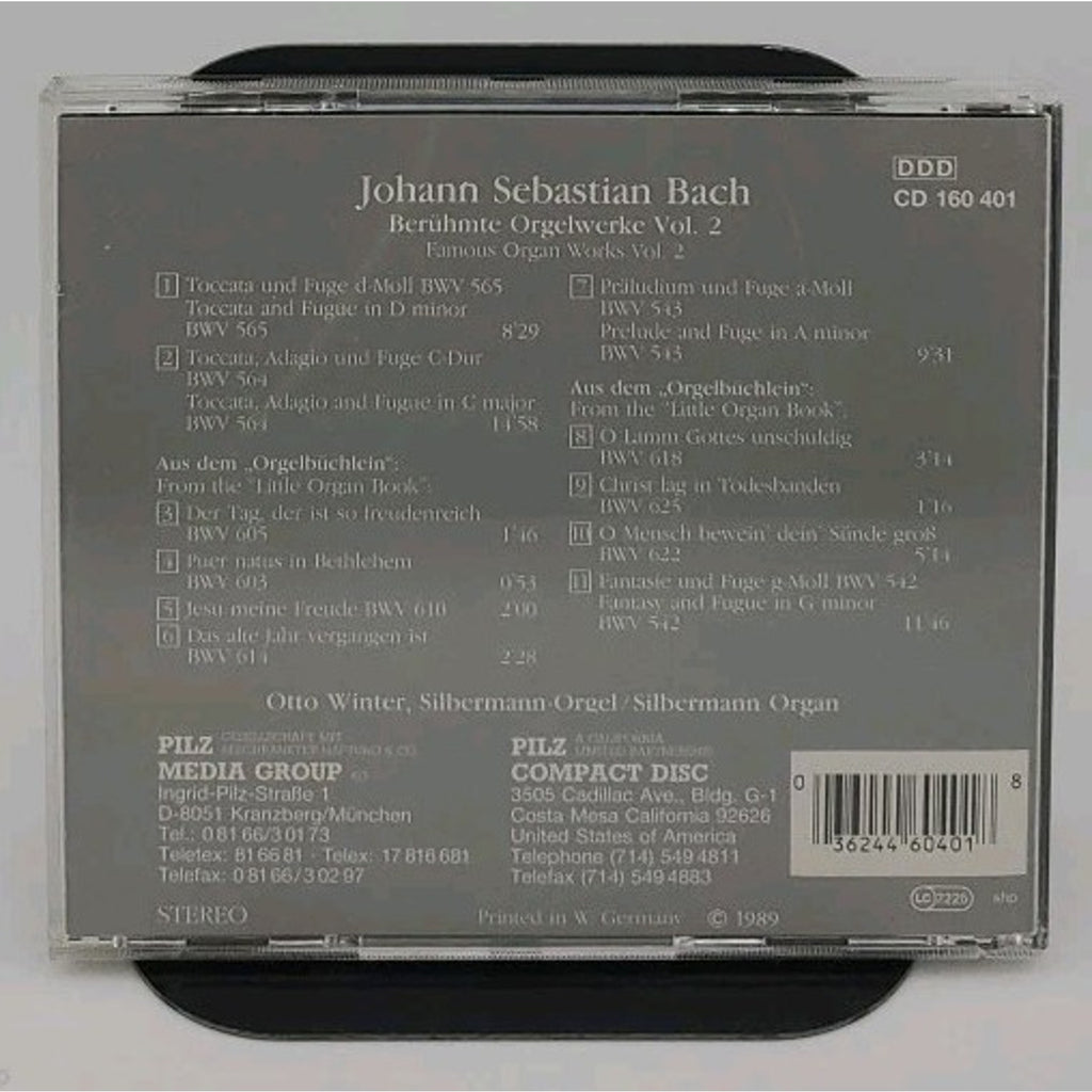 JS Bach - Beruhmte Orgelwerke Vol 2 - CD By JS BACH