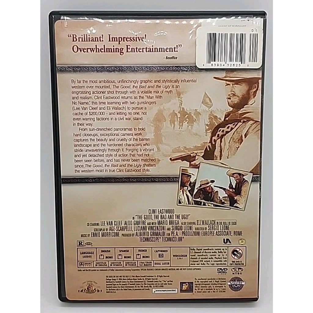 The Good, the Bad and the Ugly (DVD, 1966)