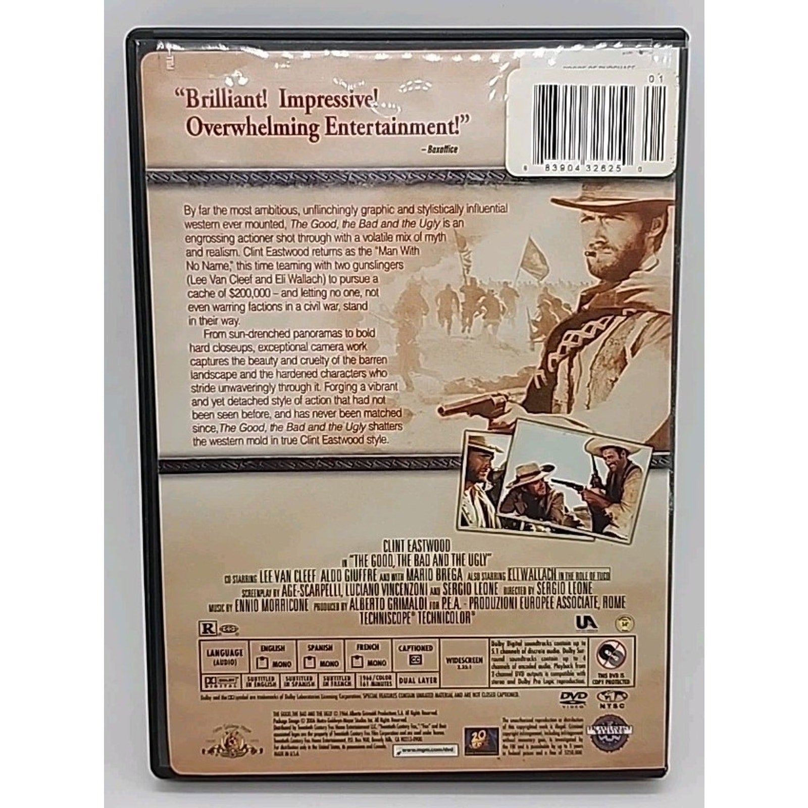 The Good, the Bad and the Ugly (DVD, 1966)