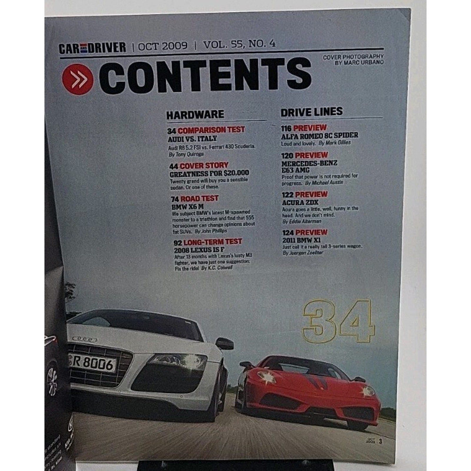 Car And Driver Magazine - October 2009 - Vol. 55 No. 4