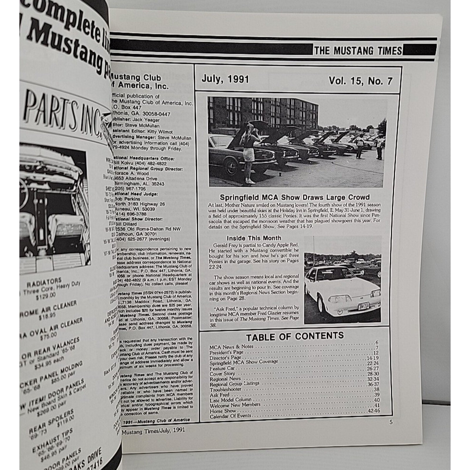 Mustang Times July 1991 Magazine