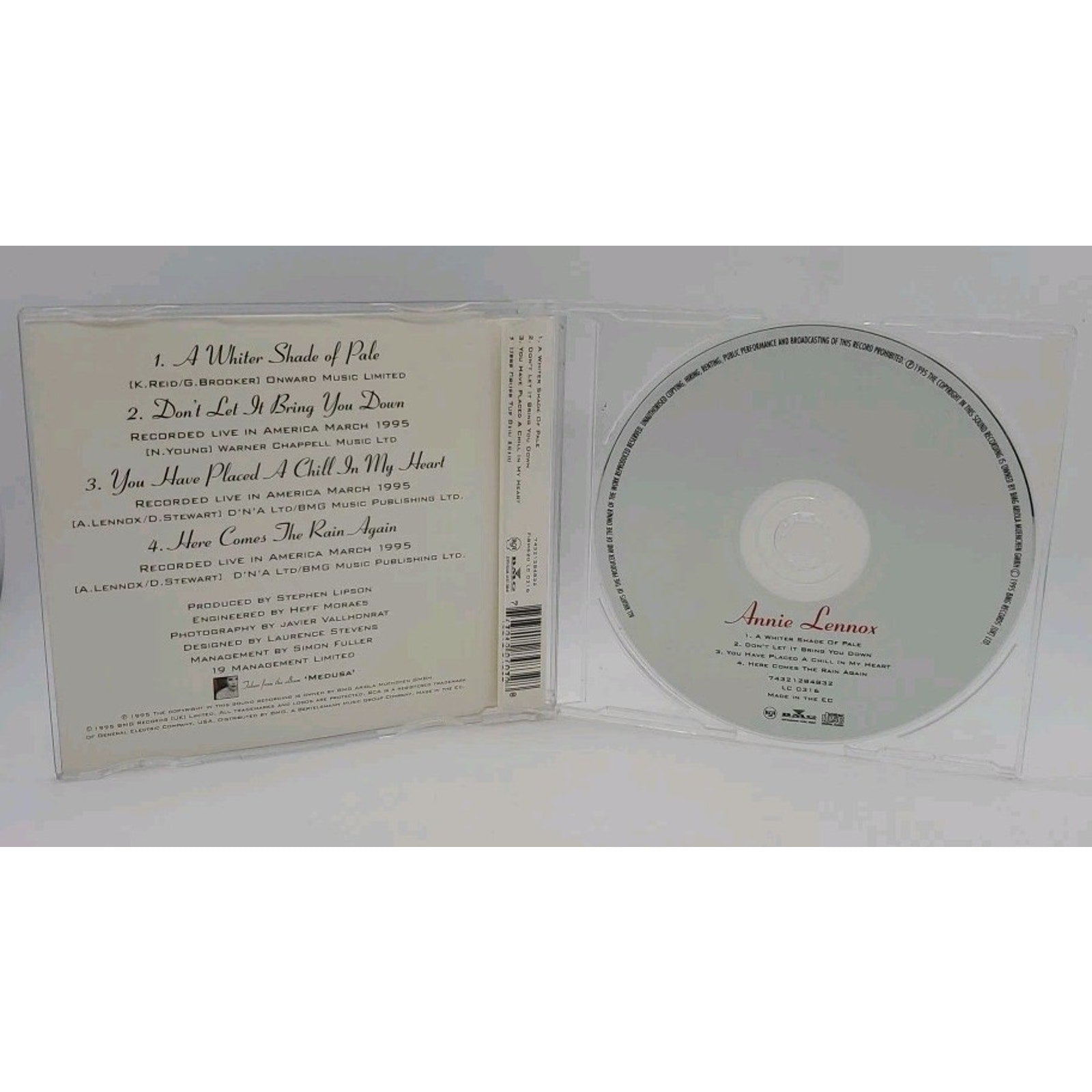 A Whiter Shade Of Pale Annie Lenox (CD) - Single