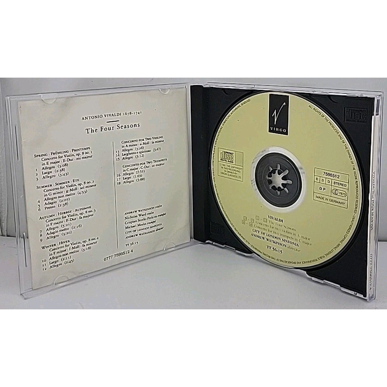 Vivaldi: the Four Seasons; Wat by Vivaldi: the Four Seasons; Wat (CD, 2007)