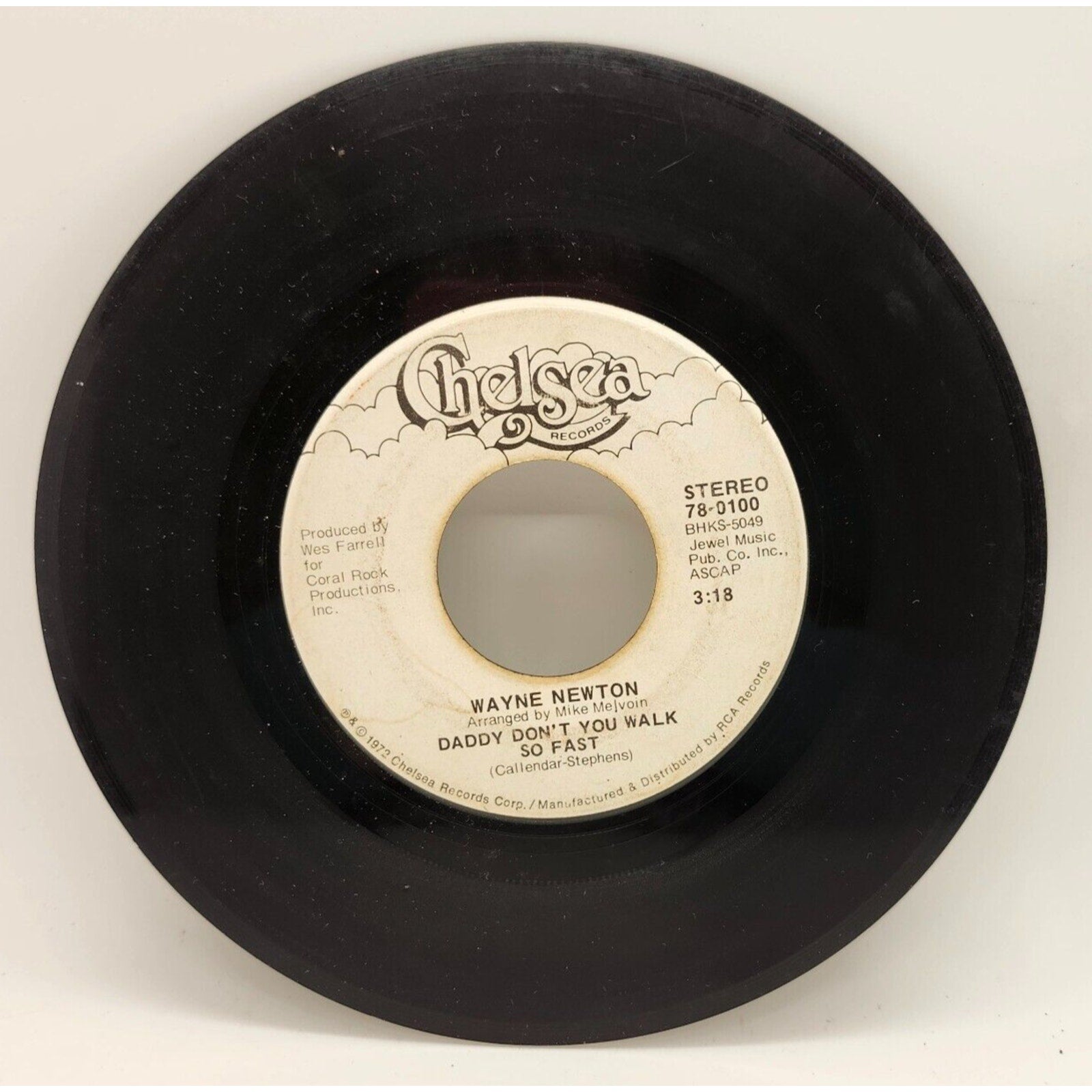Echo Valley / Daddy Don't You Walk So Fast By Wayne Newton (Record) - 78-0100