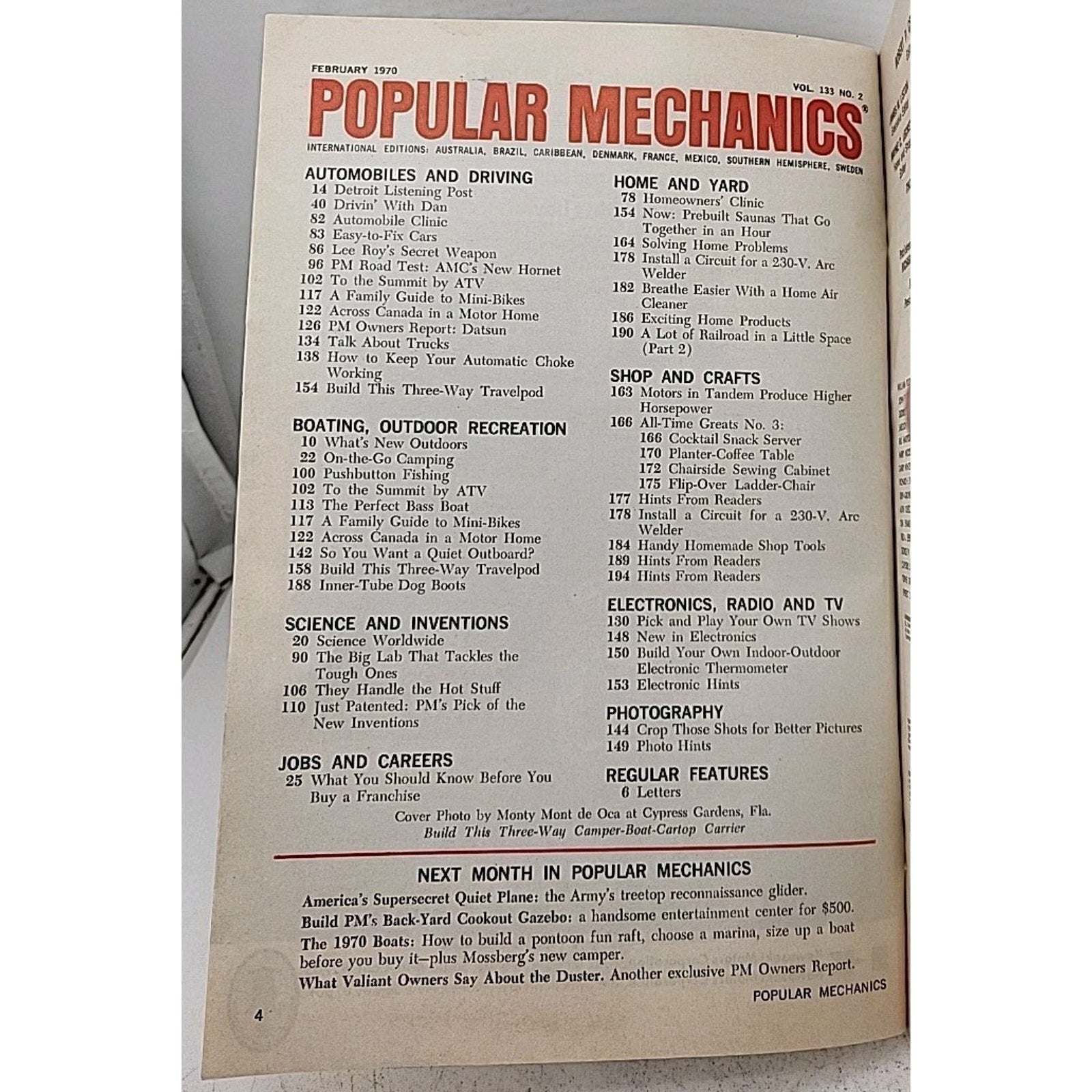 Popular Mechanics - February 1970 - Vol. 133 No. 2