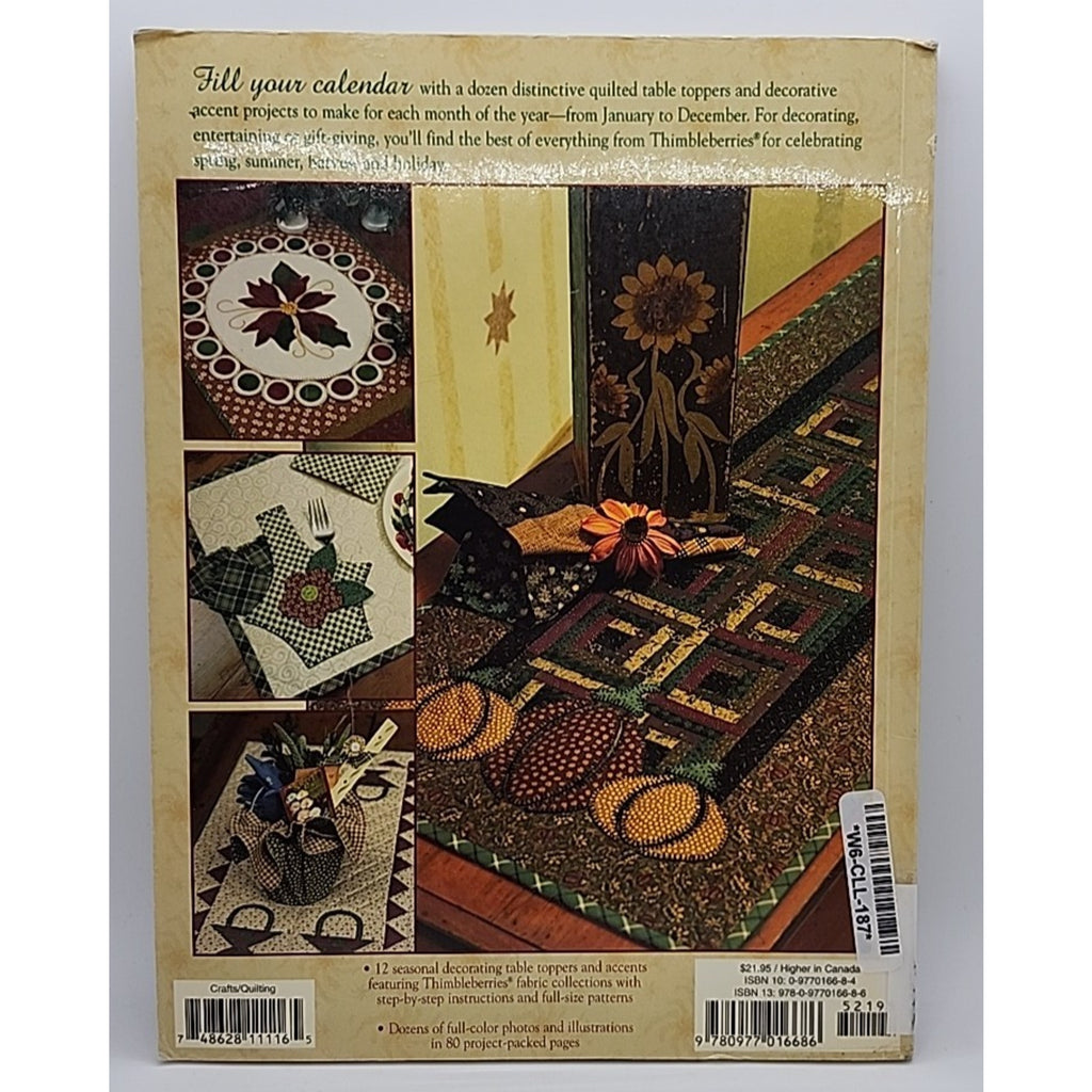 Thimbleberries Four Seasons Of Calender Table Toppers 12 Quilt Designs