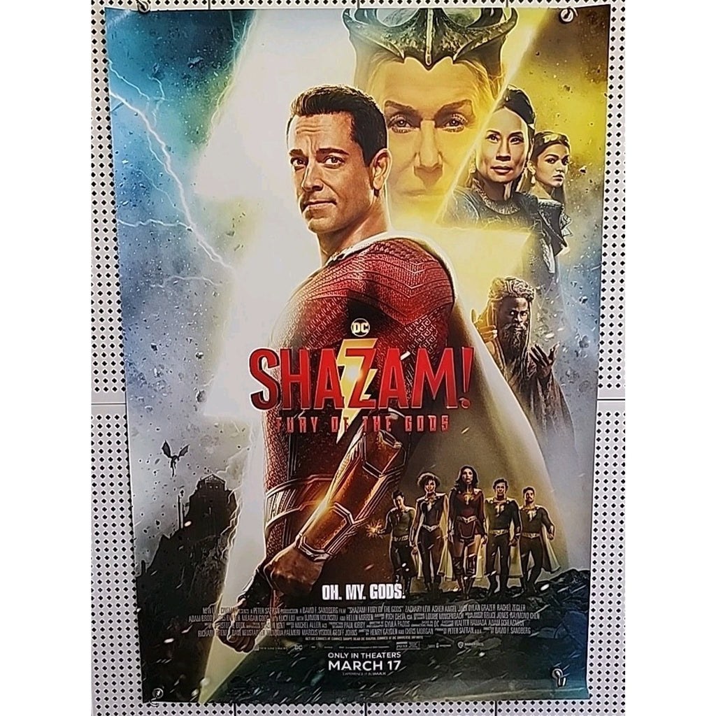 Shazam Fury of the Gods 2023 Double Sided Original Movie Poster 27"x40"