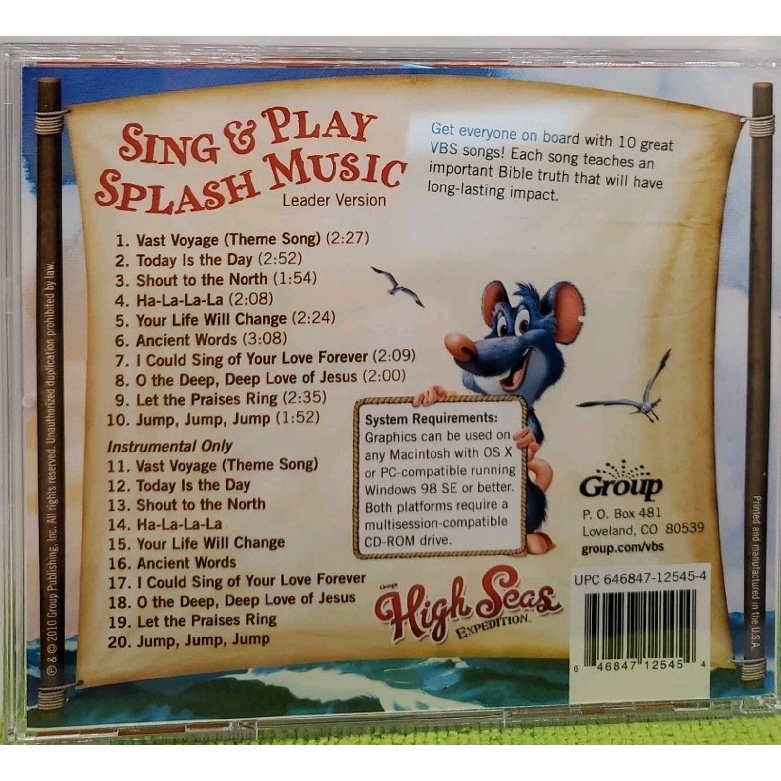 High Seas Expedition: Sing & Play Splash Music CD 2 Discs
