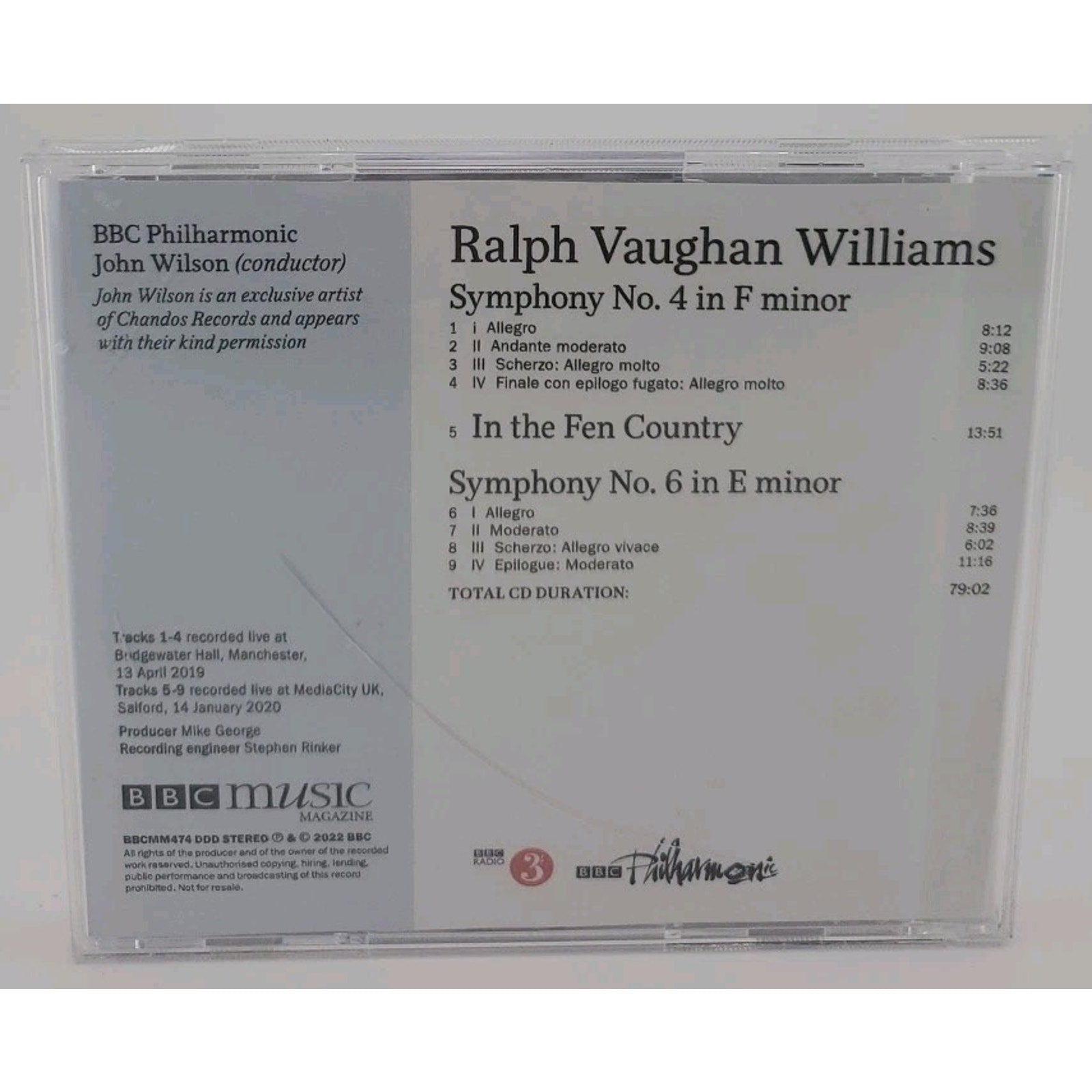 Vaughan Williams: Symphonies Nos 4 & 6 (CD)