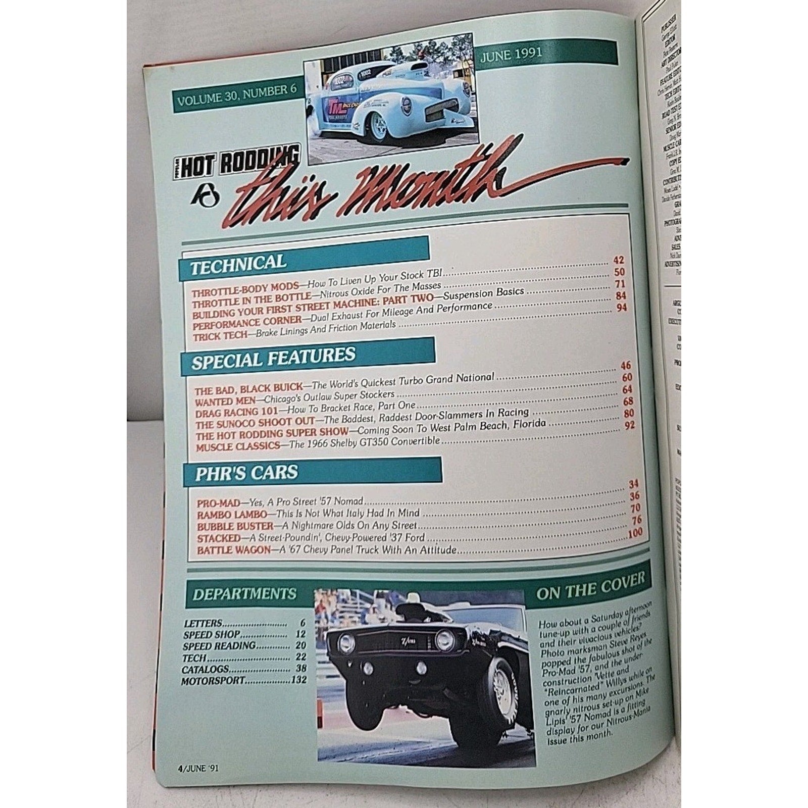 Popular Hot Rodding Magazine - June 1991 - Volume 30 Number 6