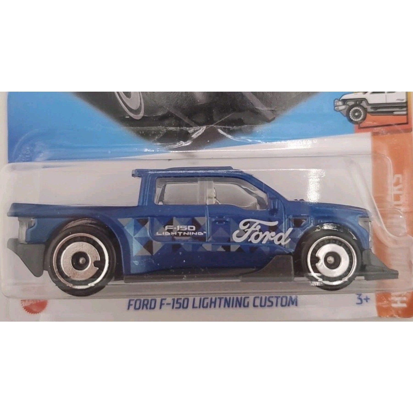 Hot Wheels Ford F-150 Lightning Custom Metal Flake Blue Hot Trucks 2023