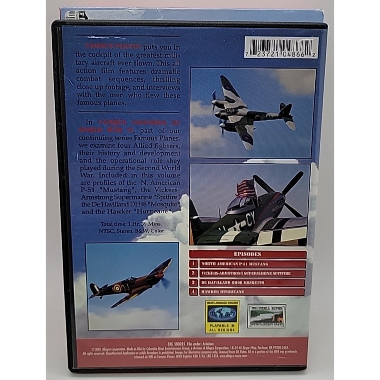 Famous Fighters Of WWII (DVD, 2007, 2-Disc Set)