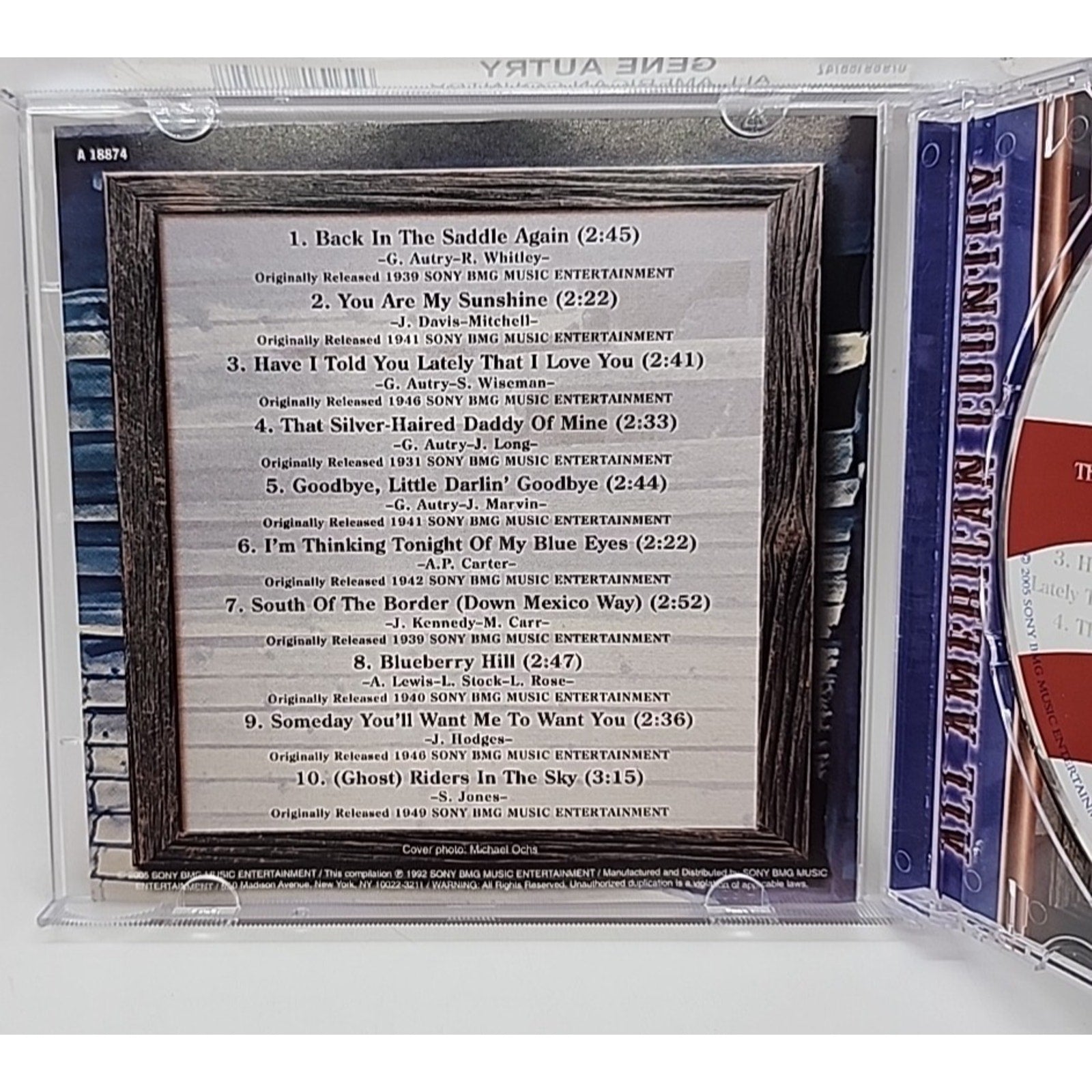 All American Country by Gene Autry (CD, 1995)