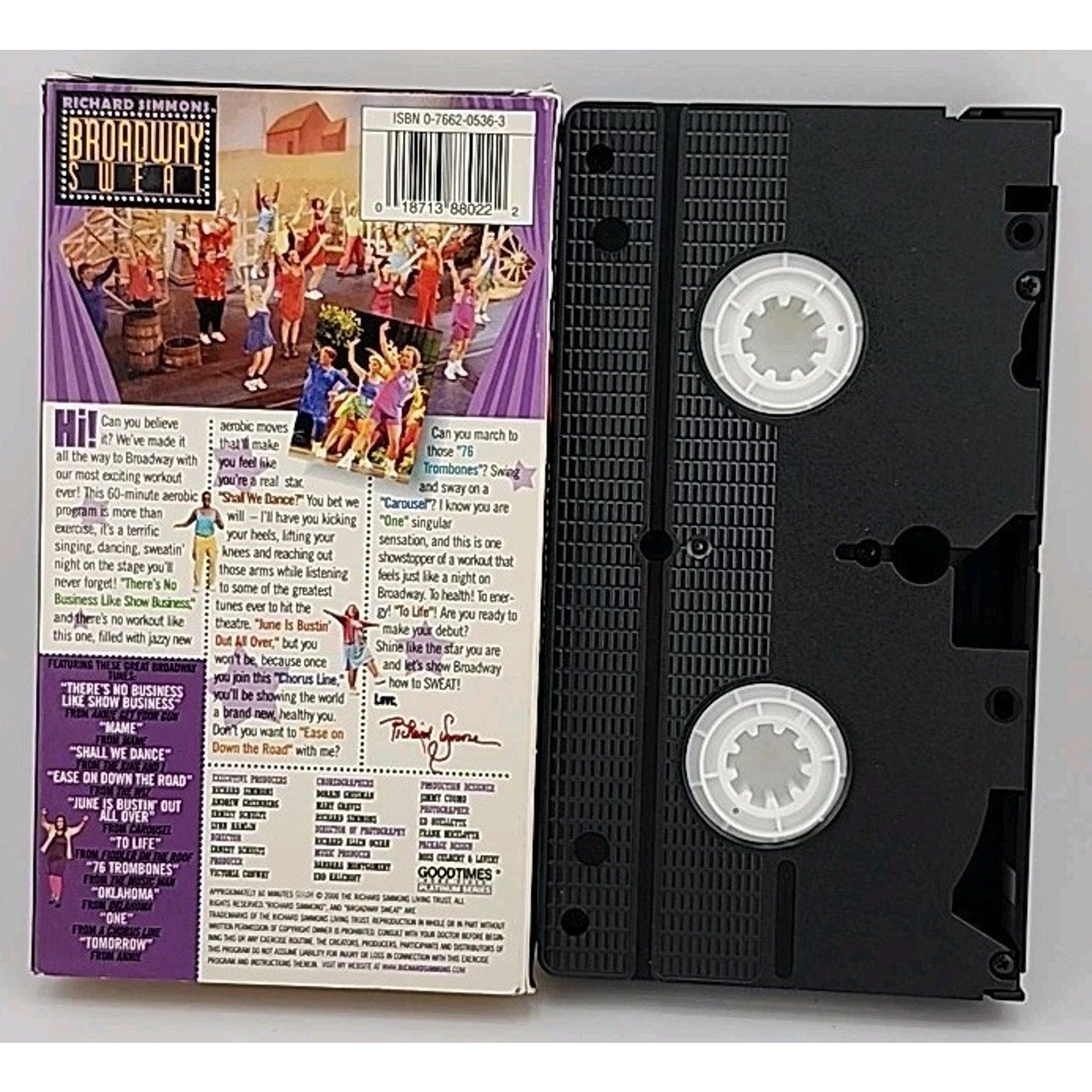 Richard Simmons Broadway Sweat Aerobic Musical Workout (VHS, 2000)