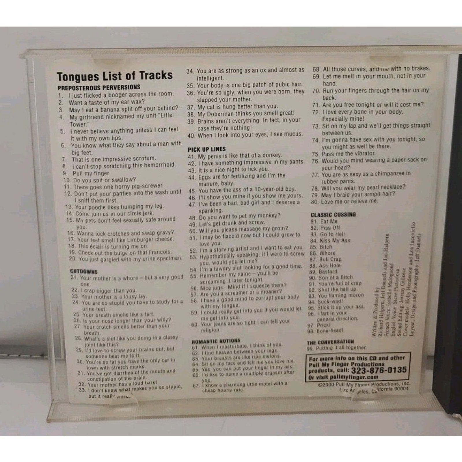 Cuss Like A Native Tongues (CD 2000) English to French 99 Tracks of Party Fun