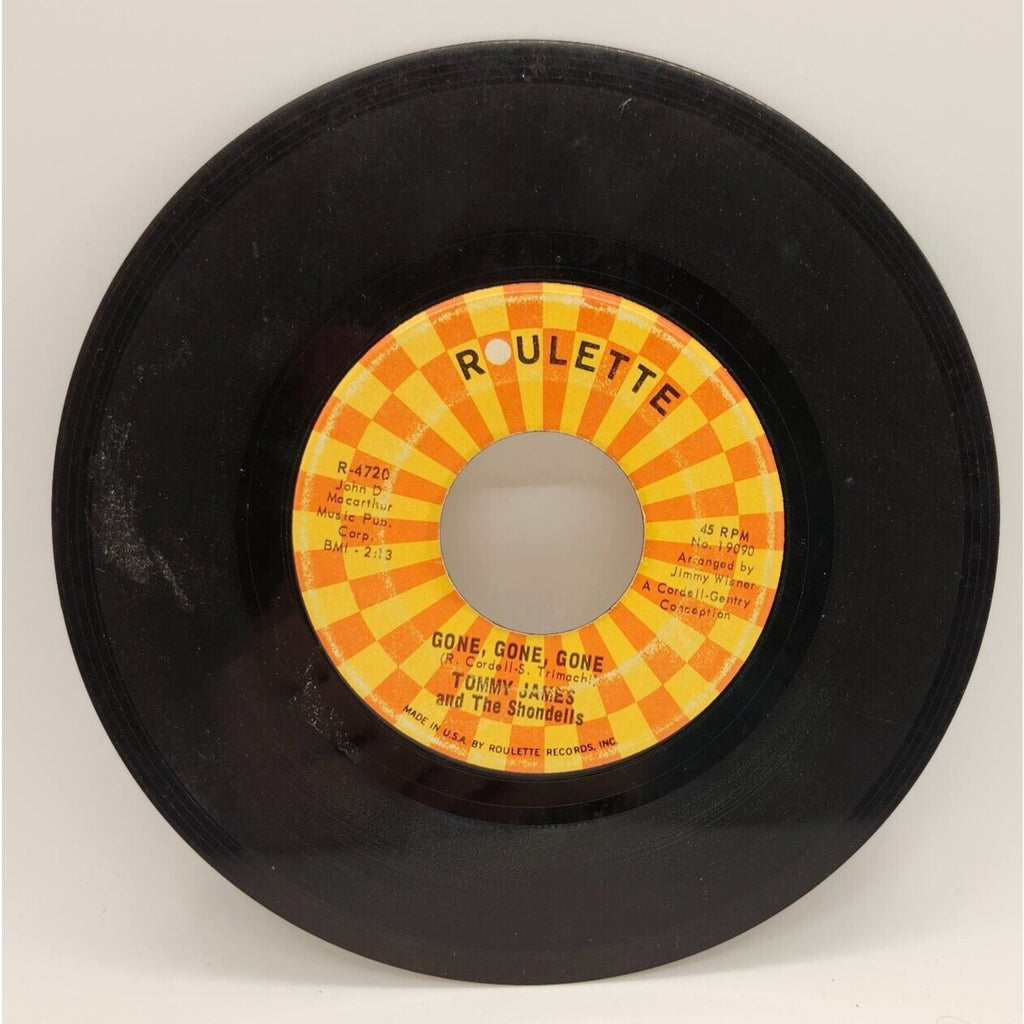 I Think We're Alone Now / Gone, Gone, Gone By Tommy James (Record) - R-4720