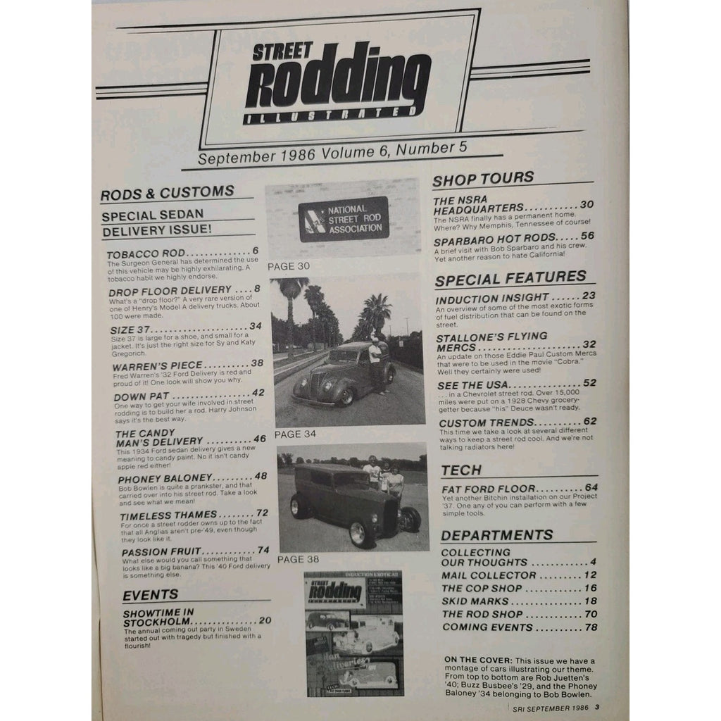 Street Rodding Magazine September 1986