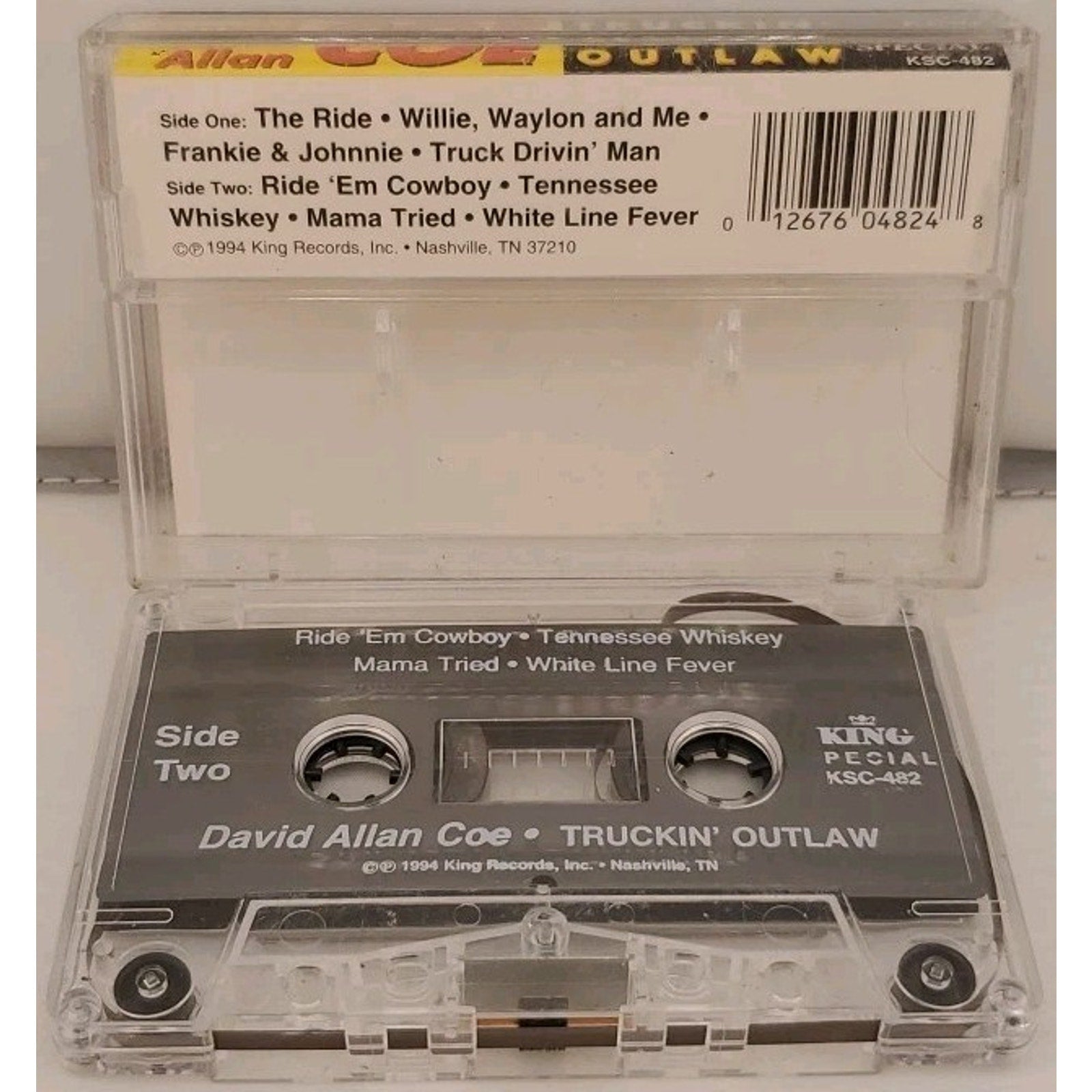 Truckin' Outlaw by David Allan Coe (Cassette, Jan-1996, King)