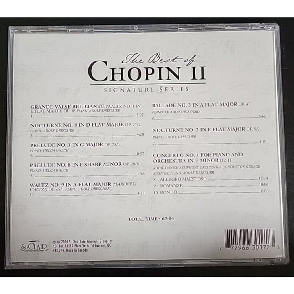 Best of Chopin Vol.2 (CD, Mar-2000, St. Clair)