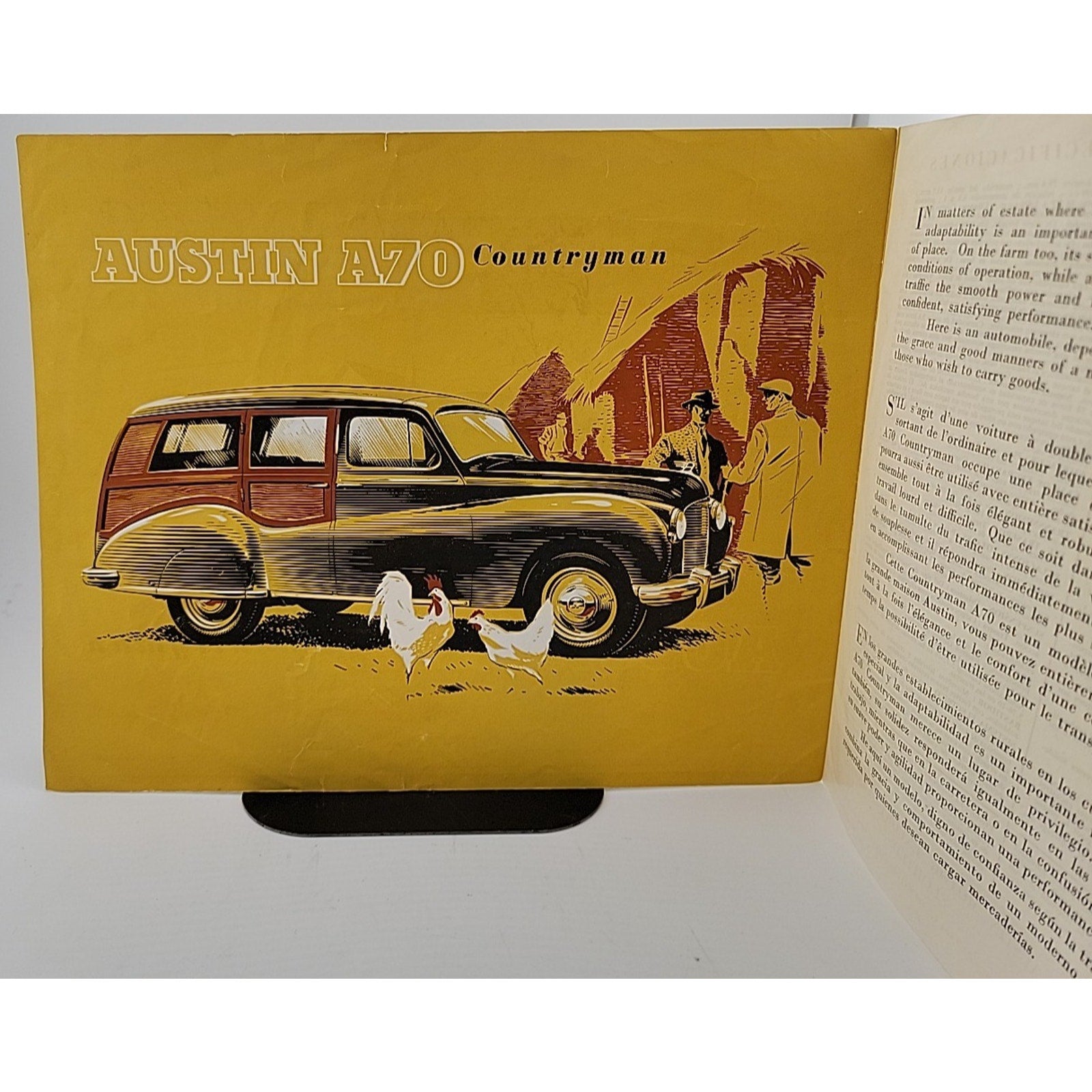 1950 1951 Austin A70 Hereford Countryman Car Sales Brochure Folder