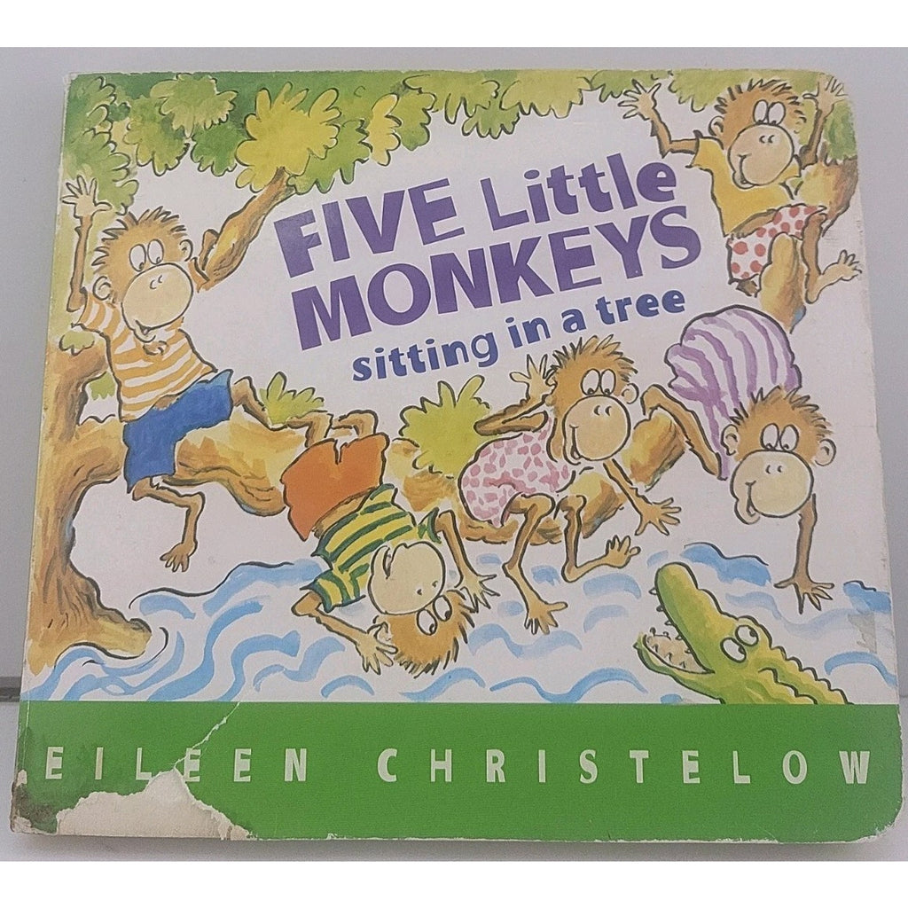 Five Little Monkeys Sitting in a Tree by Eileen Christelow (2012, Children's...