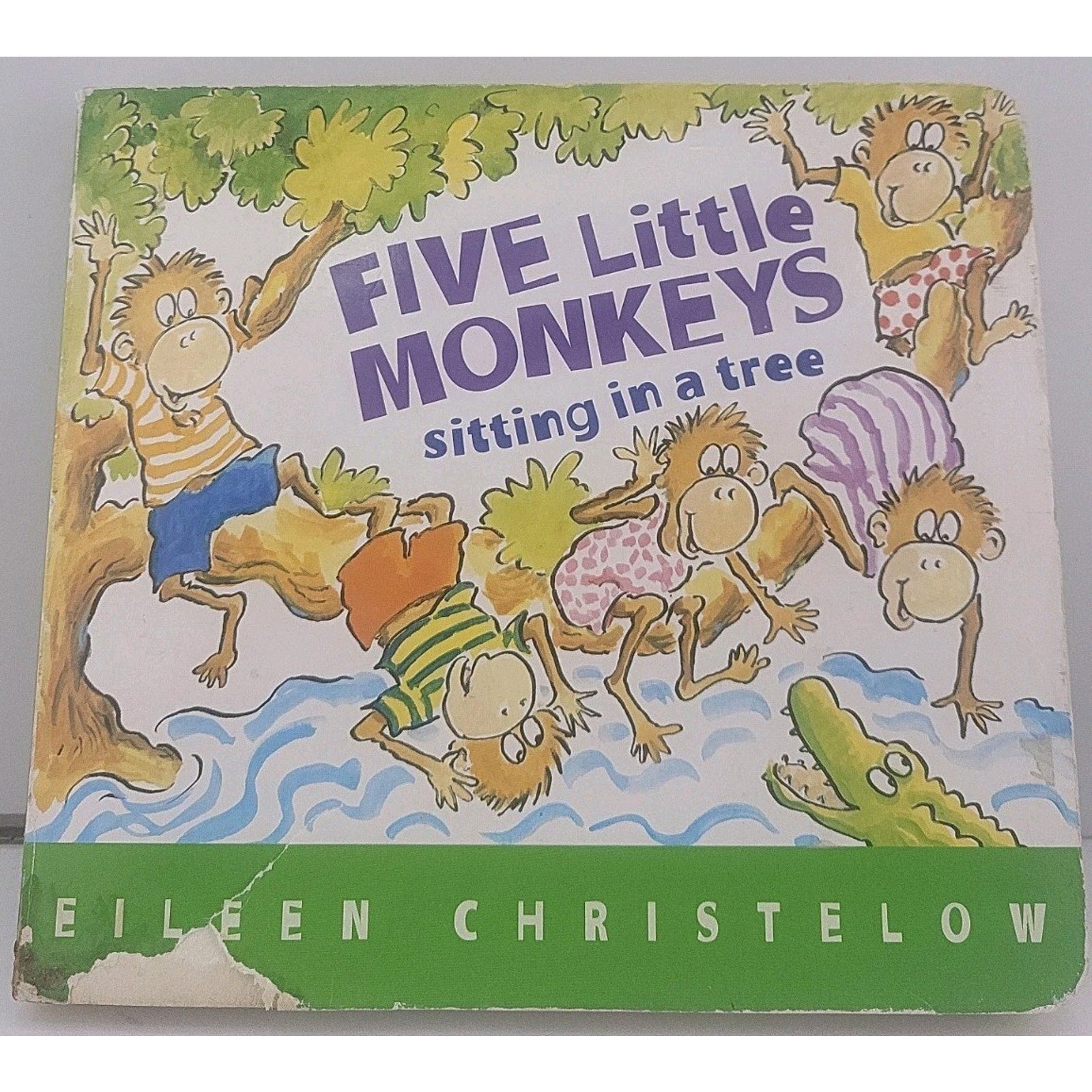 Five Little Monkeys Sitting in a Tree by Eileen Christelow (2012, Children's...