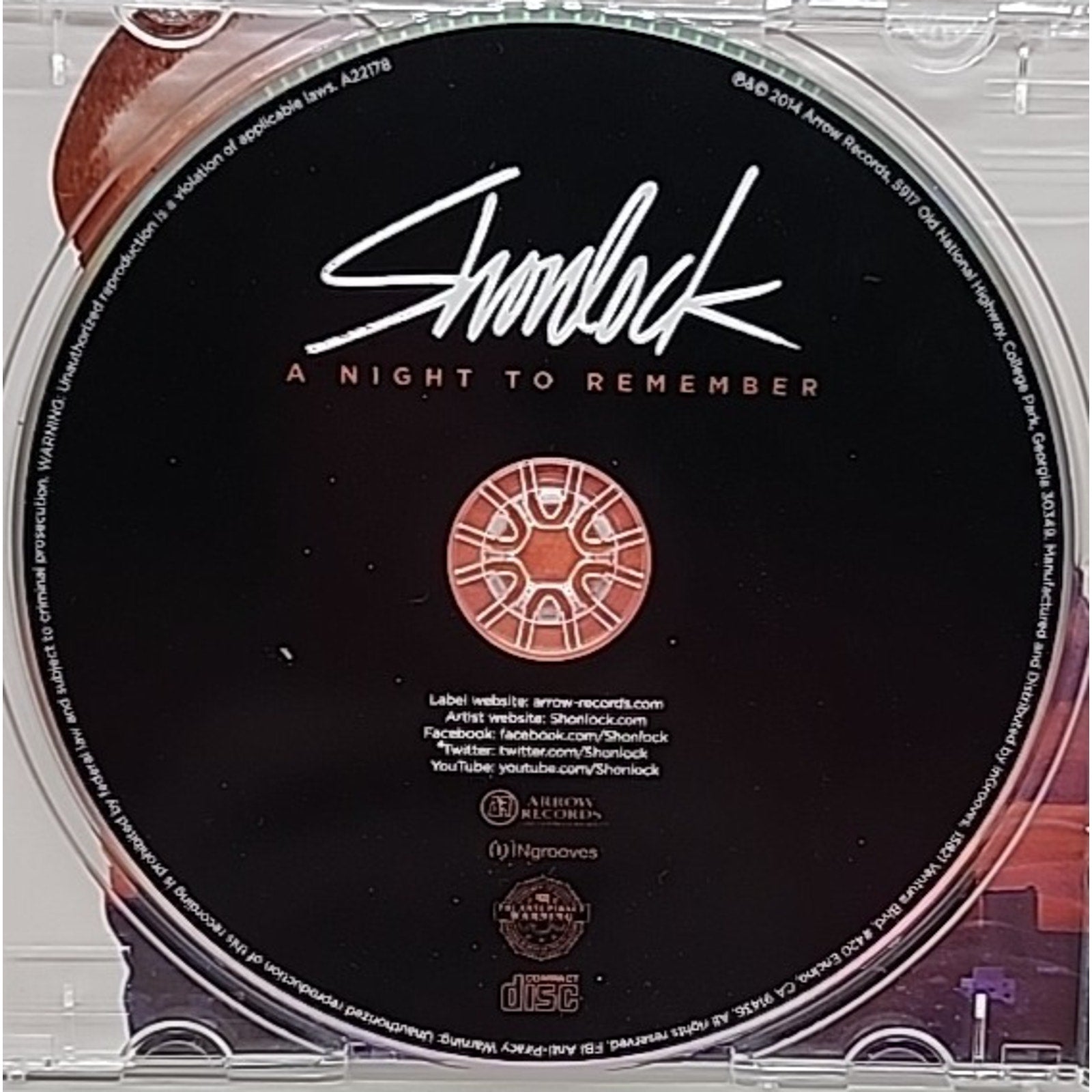 A Night to Remember by Shonlock (CD, 2014)