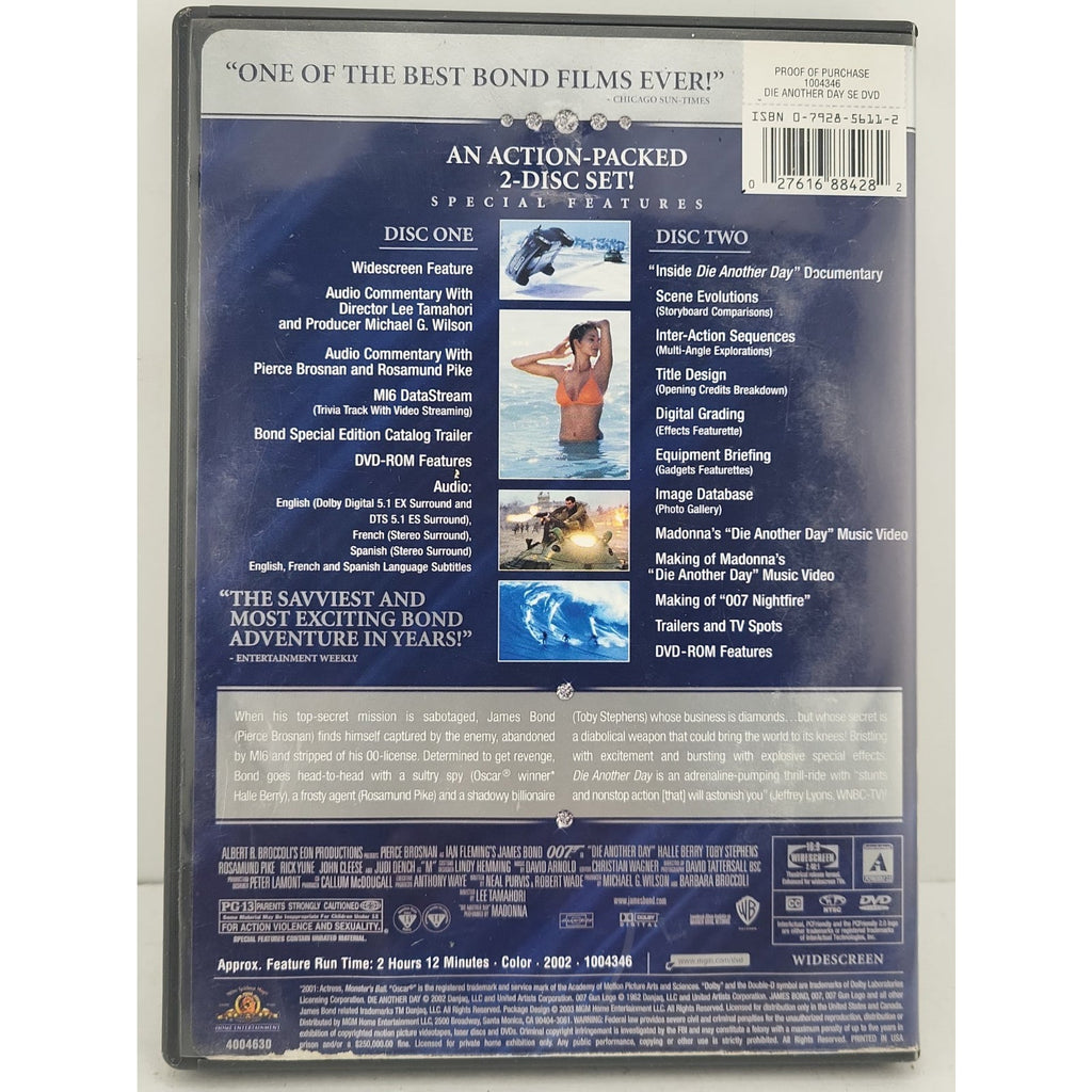 Die Another Day (DVD, 2003, 2-Disc Set, Widescreen Special Edition)