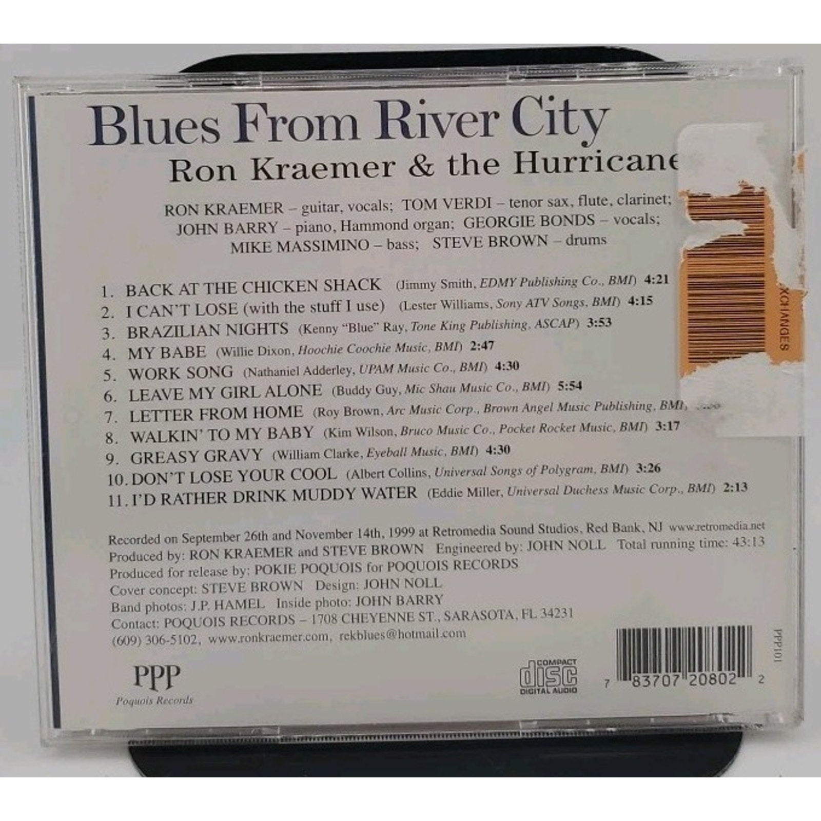 Blues from River City Ron Kraemer & The Hurricanes (CD)