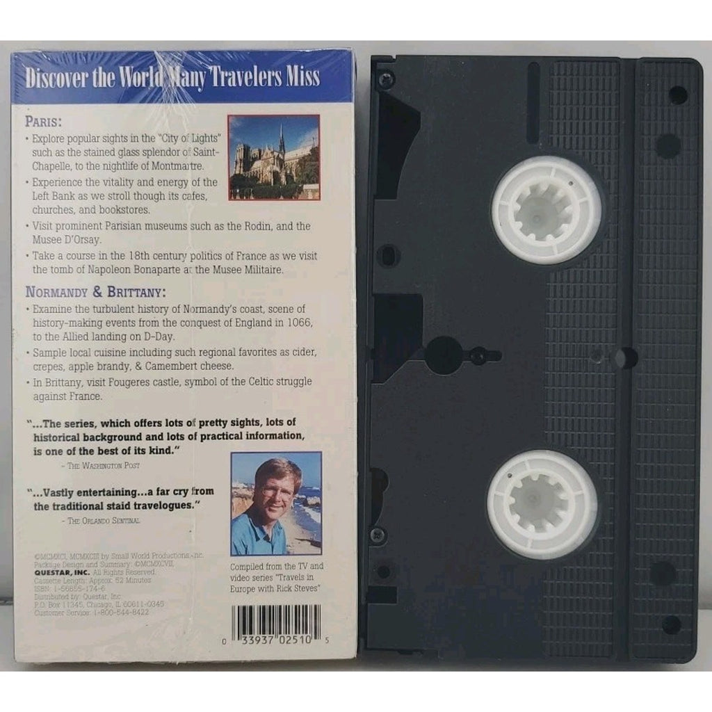 Travel the World: France - Paris, Normandy Brittany (VHS, 1998)