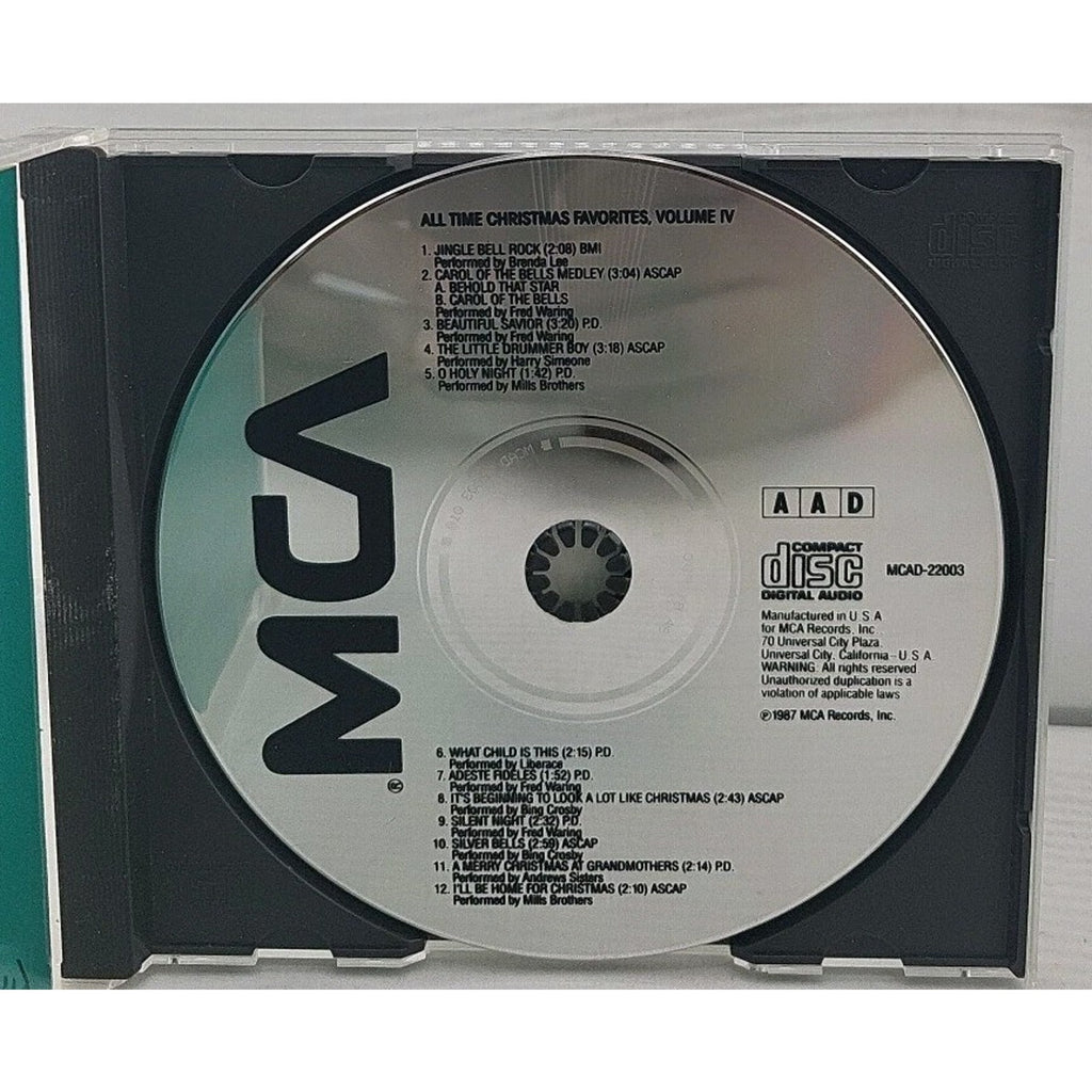 All Time Christmas Favorites, Volume IV (CD, 1988, MCA)
