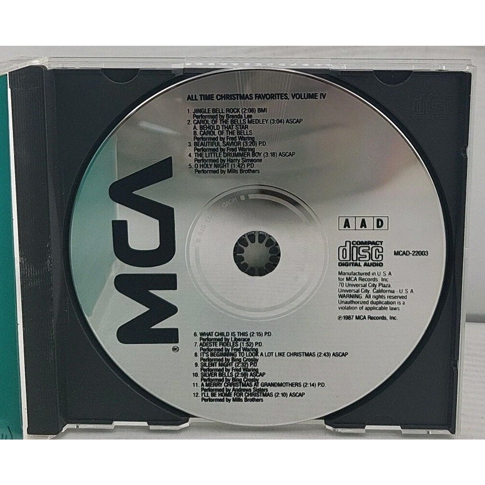 All Time Christmas Favorites, Volume IV (CD, 1988, MCA)
