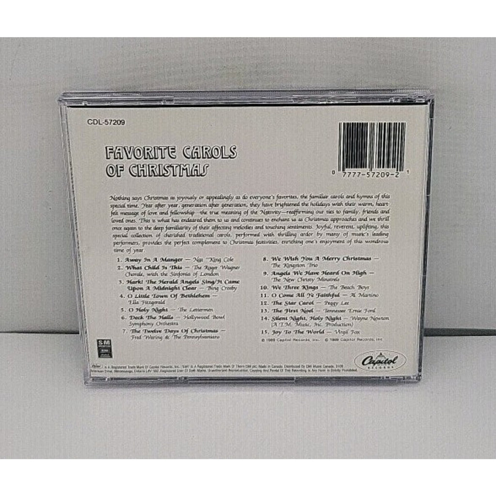 Favorite Carols Of Christmas (CD, 1989, Capitol)