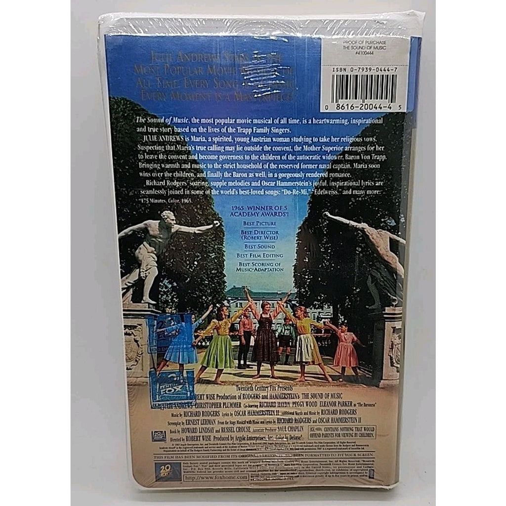 The Sound of Music (VHS, 1996, THX Digital Superior Sound Audio) *Brand New*