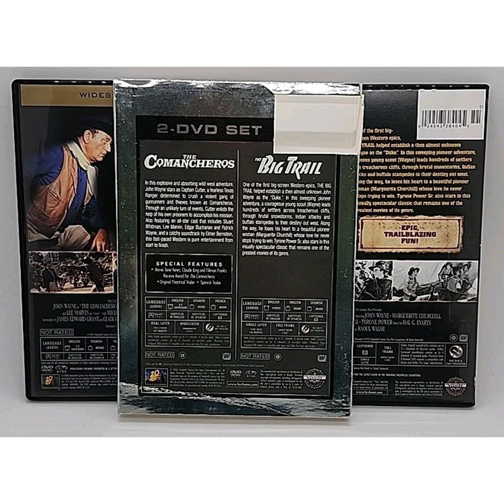 John Wayne Double Feature - The Comancheros And The Big Trail - 2 DVD