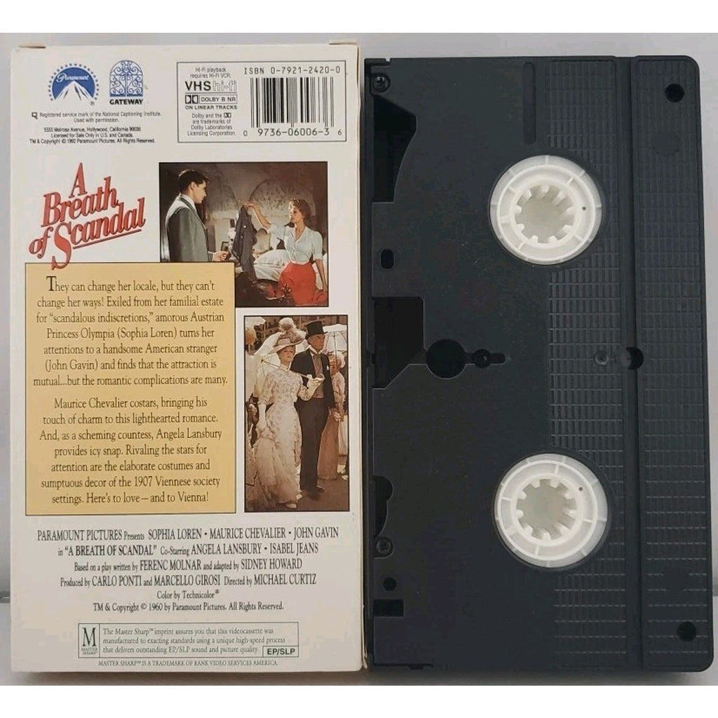 A Breath of Scandal (VHS, 1993)