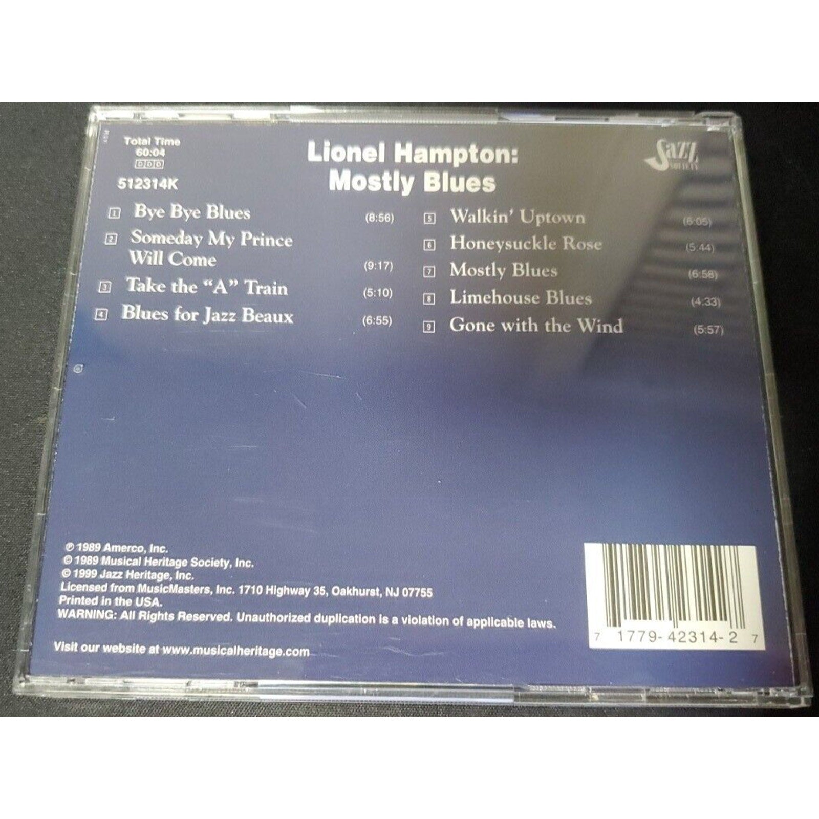 CD - Lionel Hampton - Mostly Blues